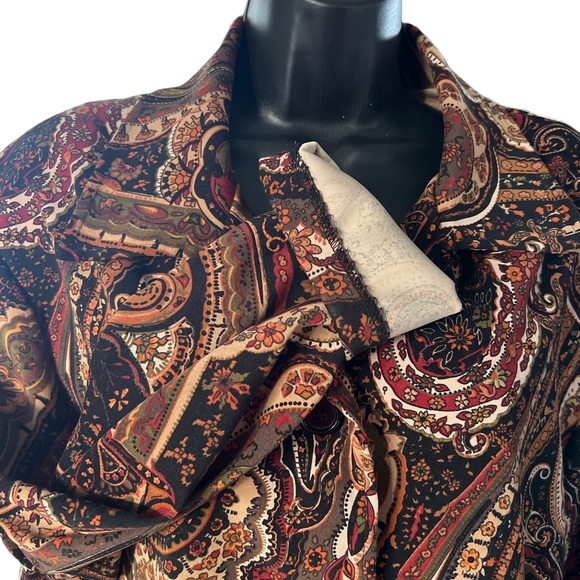 Kim Rogers Signature Petite 70’s Style Collared Button up Shirt Size XLP - Picture 4 of 12